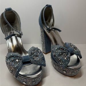 Azalea Wang Something Blue Denim Platform Sandal
